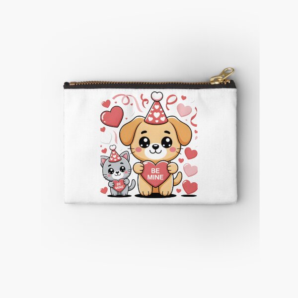 Item preview, New Year Chibi Cat & Dog Funny Valentines Day Cat Sarcastic designed and sold by BroMed SHOP.