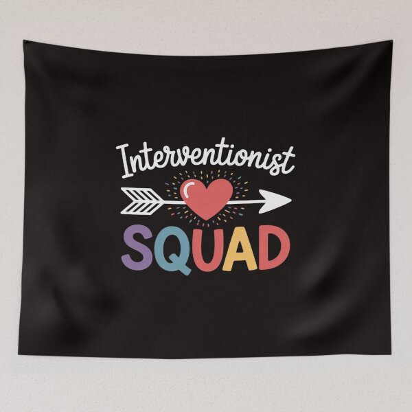 Item preview, Interventionist Squad Back To School Teacher supplies Men Women Kids designed and sold by cherylbartlett.