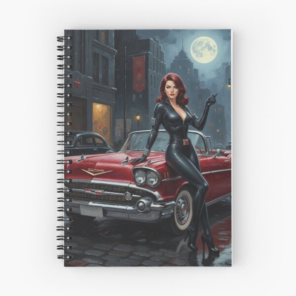Item preview, Crimson Operative - 1950s Vintage Spy Noir Pinup designed and sold by Art's Diner.