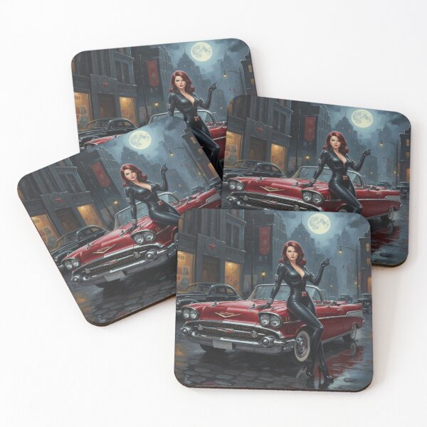 Item preview, Crimson Operative - 1950s Vintage Spy Noir Pinup designed and sold by Art's Diner.