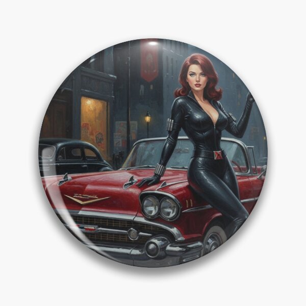 Item preview, Crimson Operative - 1950s Vintage Spy Noir Pinup designed and sold by Art's Diner.