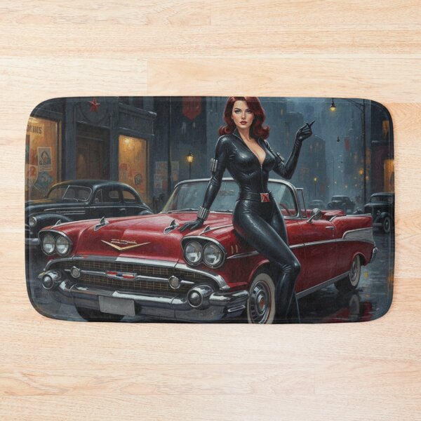 Item preview, Crimson Operative - 1950s Vintage Spy Noir Pinup designed and sold by Art's Diner.