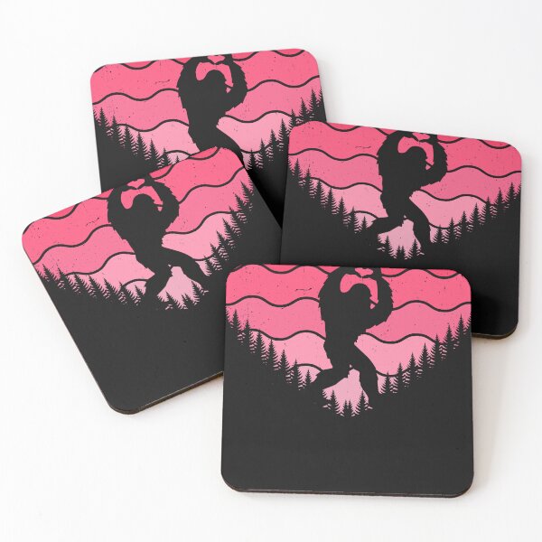 Item preview, Bigfoot Love Valentine Heart Funny Sasquatch Retro Nature designed and sold by dianadouri.