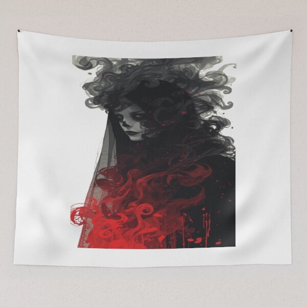 Item preview, Dark Gothic Smoke Veil Abstract Pattern designed and sold by mari0n980.