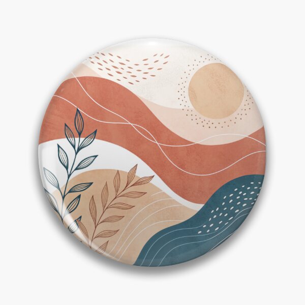 Item preview, Modern Abstract Botanical Art – Calm Earthy Tones Illustration by Vivo Studio designed and sold by VivoStudio.