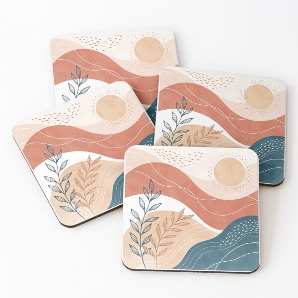 Item preview, Modern Abstract Botanical Art – Calm Earthy Tones Illustration by Vivo Studio designed and sold by VivoStudio.