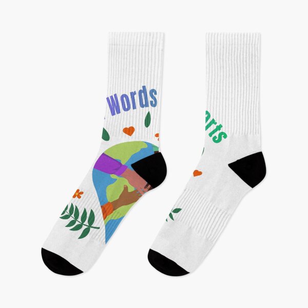 Item preview, Kind Words Open Hearts – Colorful Unity & Kindness Illustration designed and sold by Hayir Design.