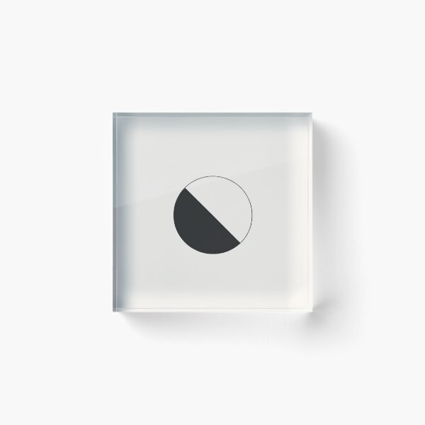 Item preview, Minimal Split Circle Geometric Design designed and sold by Maverickystore.