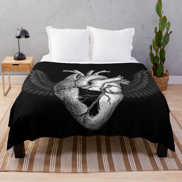 Item preview, Winged Anatomical Heart – Gothic Resilience Dark Art designed and sold by Mouraludia.