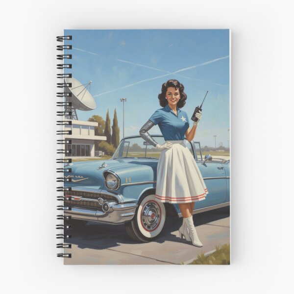 Item preview, Atomic Bionic - 1950s Vintage Cybernetic Agent Pinup designed and sold by Art's Diner.