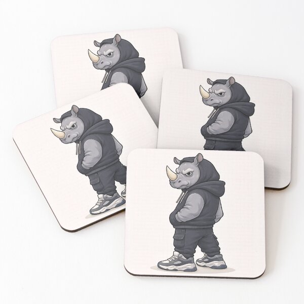 Item preview, Street Rhino – Built Different designed and sold by PawsGiggles.