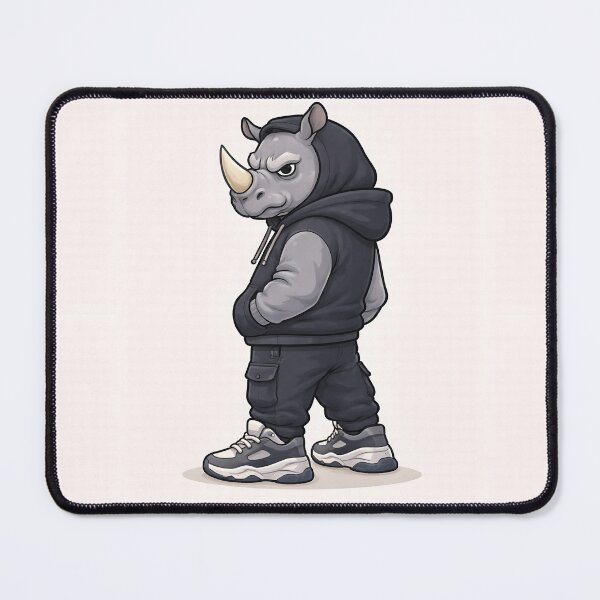 Item preview, Street Rhino – Built Different designed and sold by PawsGiggles.