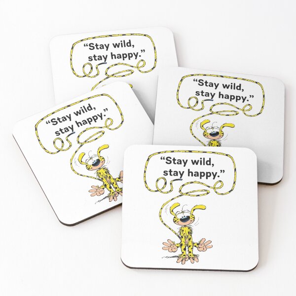Item preview, Stay Wild Stay Happy Cute Thick Marker Quote designed and sold by MarsupilamiFans.