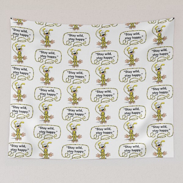 Item preview, Stay Wild Stay Happy Cute Thick Marker Quote designed and sold by MarsupilamiFans.