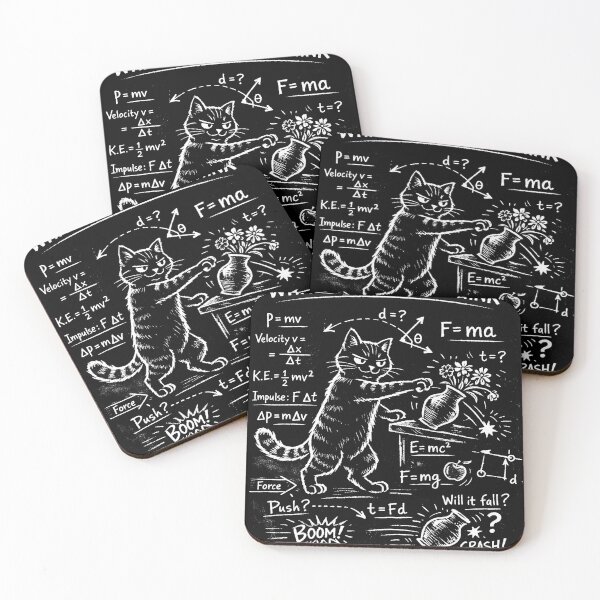 Item preview, Funny Physics Cat Diagram - What Cats Really Think designed and sold by will freed18.