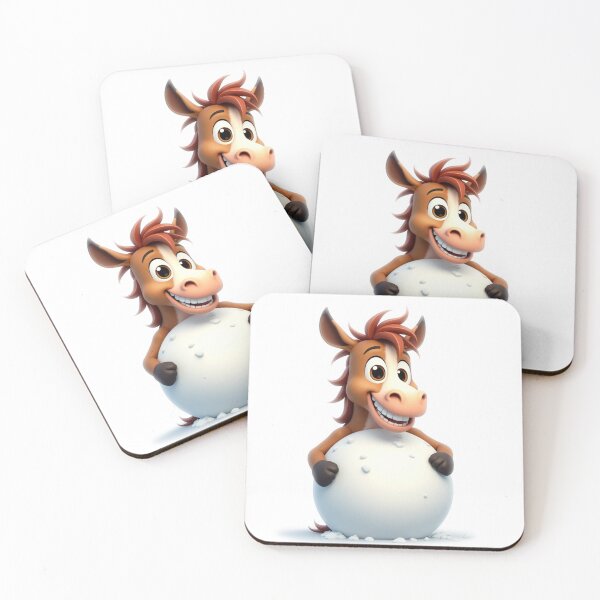 Item preview, Cute Funny Horse Illustration – Playful Cartoon Character by Vivo Studio designed and sold by VivoStudio.