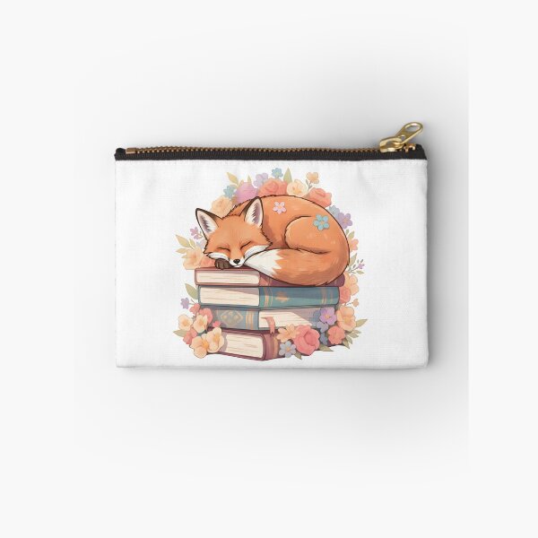 Item preview, Cute Sleeping Fox on Books – Cozy Book Lover Illustration designed and sold by Senkov.