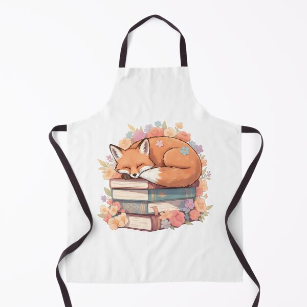 Item preview, Cute Sleeping Fox on Books – Cozy Book Lover Illustration designed and sold by Senkov.