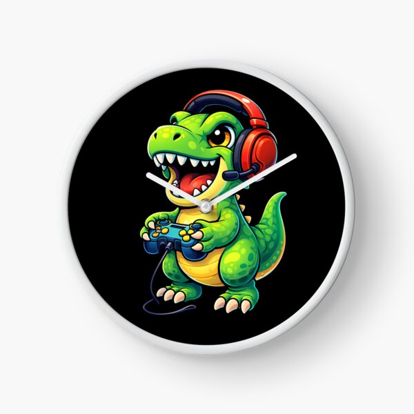 Item preview, Cute Gamer Dinosaur, Funny Gaming Lover Gift, Kawaii Video Game Controller Graphic Tee for Gamers Kids Teens Adults designed and sold by saloui.