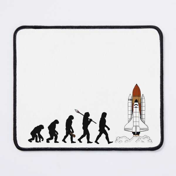 Item preview, evolution of man in space designed and sold by Blockhead Designs.