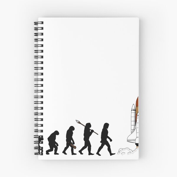 Item preview, evolution of man in space designed and sold by Blockhead Designs.