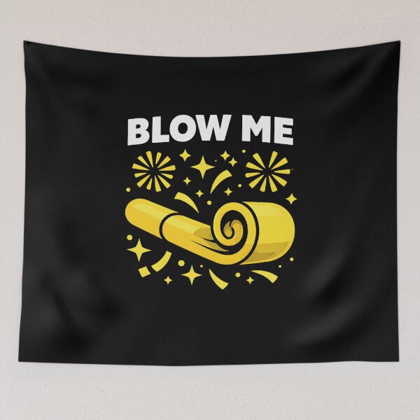 Item preview, Blow Me, Funny Party Horn Graphic Tee, Sarcastic Humor Joke Shirt Gift, Bold Novelty Statement T Shirt designed and sold by saloui.