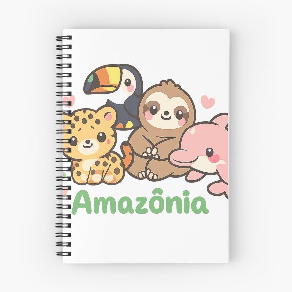 Item preview, Cute Amazon Rainforest Animals – Kawaii Jungle Friends designed and sold by CascudoGifts.