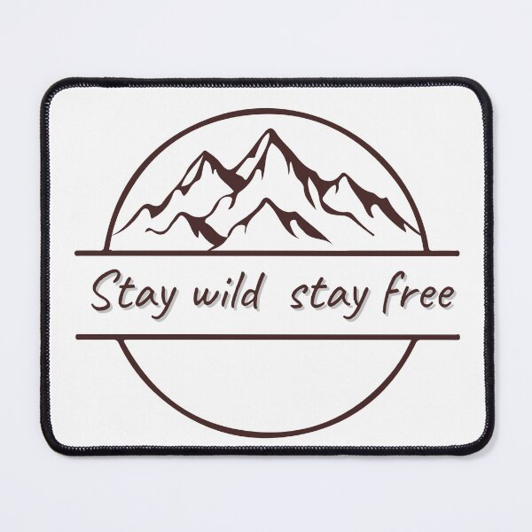 Item preview, Stay Wild Stay Free - Vintage Mountain Adventure Aesthetic Design for Outdoor Lovers designed and sold by Like it.