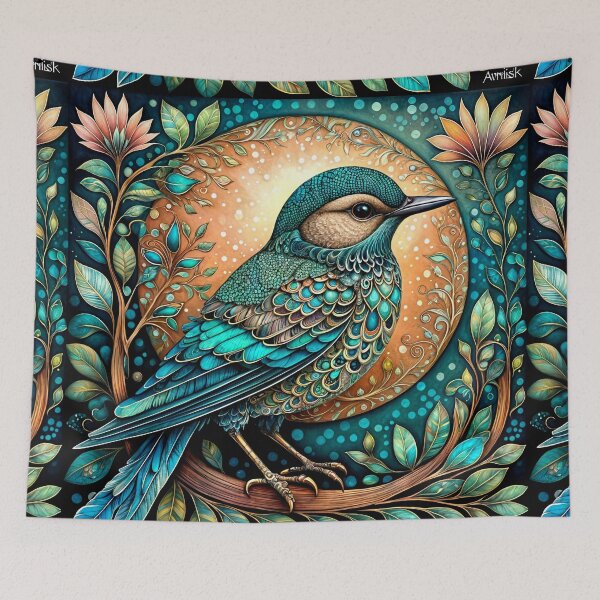 Item preview, Avian Elegance: a Zentangle Symphony Graphic designed and sold by Beyond The Canvas.