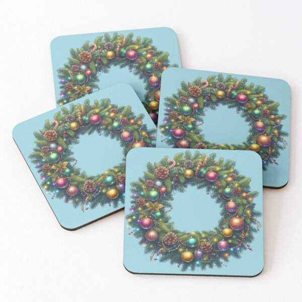 Item preview, Festive Glow: The Classic Christmas Wreath designed and sold by IraBum.