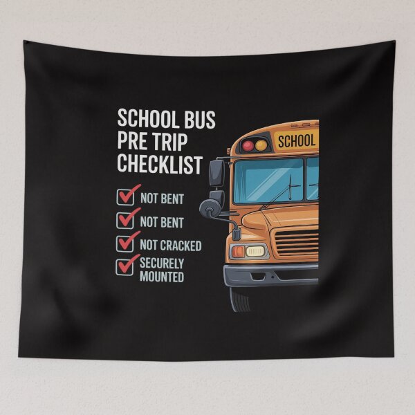 Item preview, School Bus Driver Pre Trip Checklist Not Bent Not Broken Not designed and sold by portcrysral.