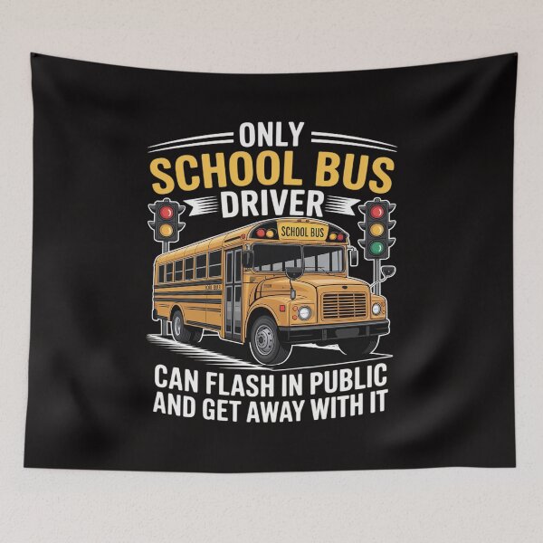 Item preview, School Bus Driver Can Flash In Public designed and sold by portcrysral.