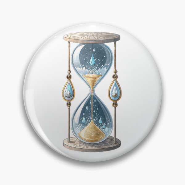 Item preview, Magical Hourglass Art – Time, Balance & New Beginnings Illustration by Vivo Studio designed and sold by VivoStudio.
