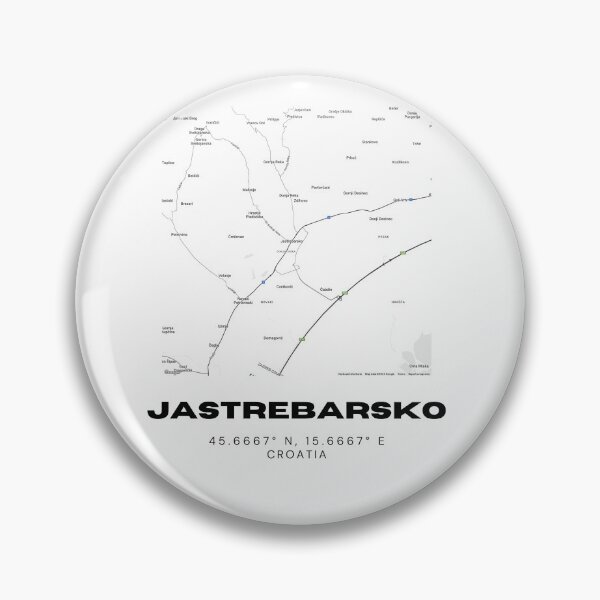 Item preview, Jastrebarsko Croatia Map Print | Coordinates Minimalist City Wall Art designed and sold by RM-Journey.