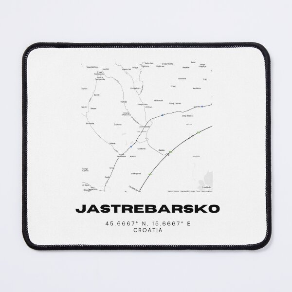 Item preview, Jastrebarsko Croatia Map Print | Coordinates Minimalist City Wall Art designed and sold by RM-Journey.