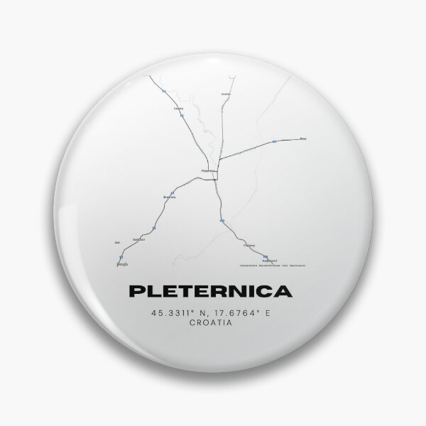 Item preview, Pleternica Croatia Map Print | Slavonia Coordinates Minimalist Wall Art designed and sold by RM-Journey.