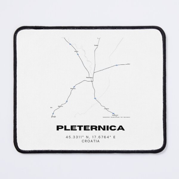 Item preview, Pleternica Croatia Map Print | Slavonia Coordinates Minimalist Wall Art designed and sold by RM-Journey.