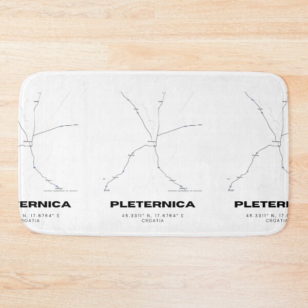 Item preview, Pleternica Croatia Map Print | Slavonia Coordinates Minimalist Wall Art designed and sold by RM-Journey.