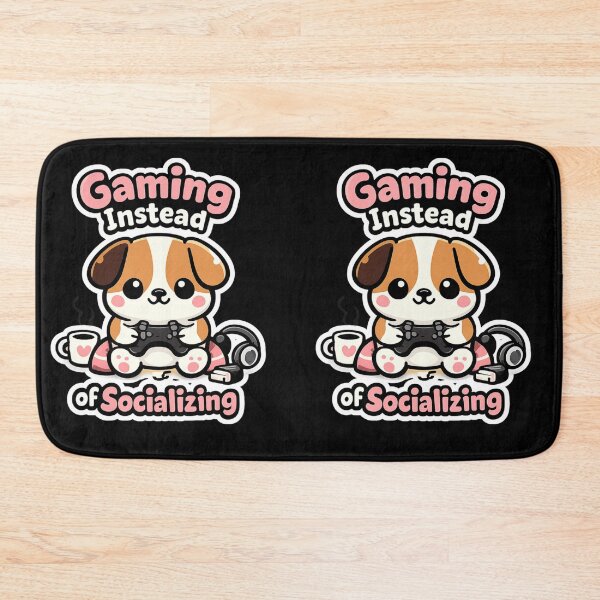 Item preview, Gaming Instead of Socializing – Funny Dog Gamer Design designed and sold by LucaVibeBrand.