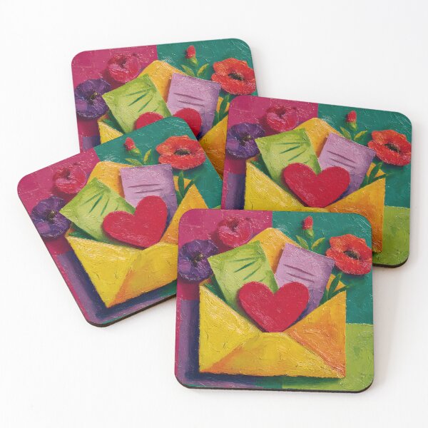 Item preview, Valentine Lost Love Letter Revealed Through a Mysterious Envelope and Red Heart designed and sold by OlfactoART Studio.