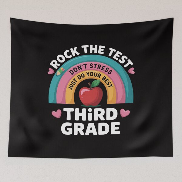 Item preview, Rock The Test Day 3rd Grade Teacher Third Grade Testing Day designed and sold by portcrysral.