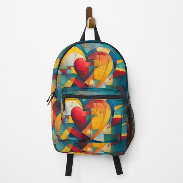 Item preview, Valentine Heart Bursting with Bold Geometric Shapes and Vibrant Color designed and sold by OlfactoART Studio.