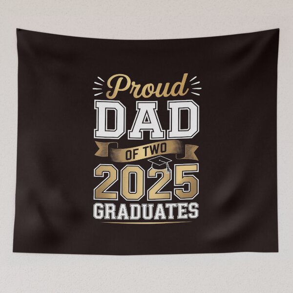 Item preview, Proud DAD of Two 2025 Graduates Twin Family Match designed and sold by hettingerchaim.