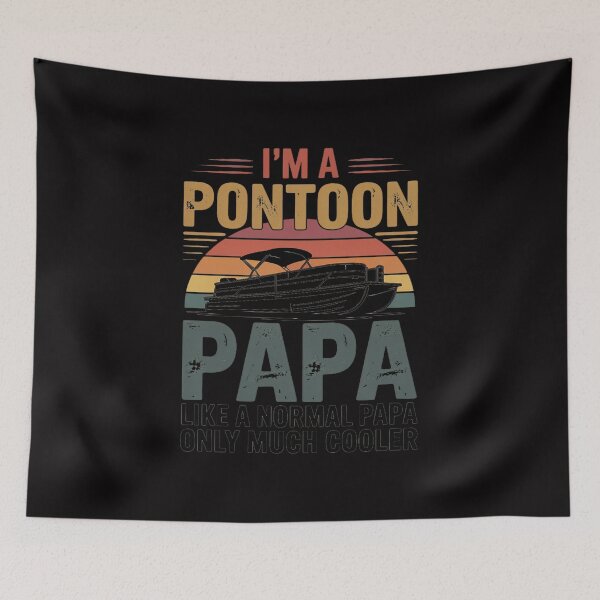 Item preview, Pontoon Boat Papa Fathers Day Boating Captain Grandpa designed and sold by demarioTTS.