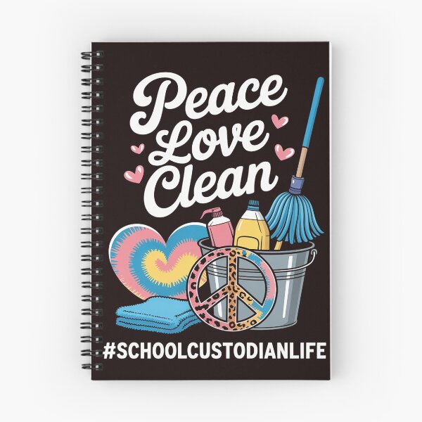 Item preview, Peace Love Clean School Custodian Life designed and sold by hettingerchaim.