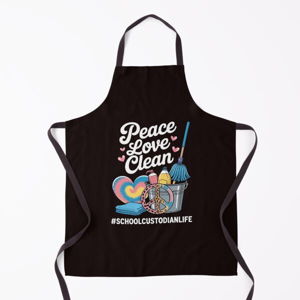Item preview, Peace Love Clean School Custodian Life designed and sold by hettingerchaim.