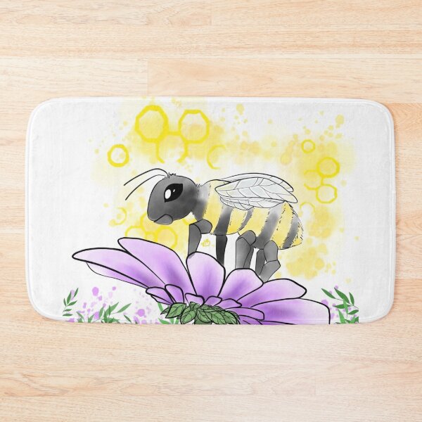 Item preview, Honeybee on Purple Flower designed and sold by HBOriginalsArt.