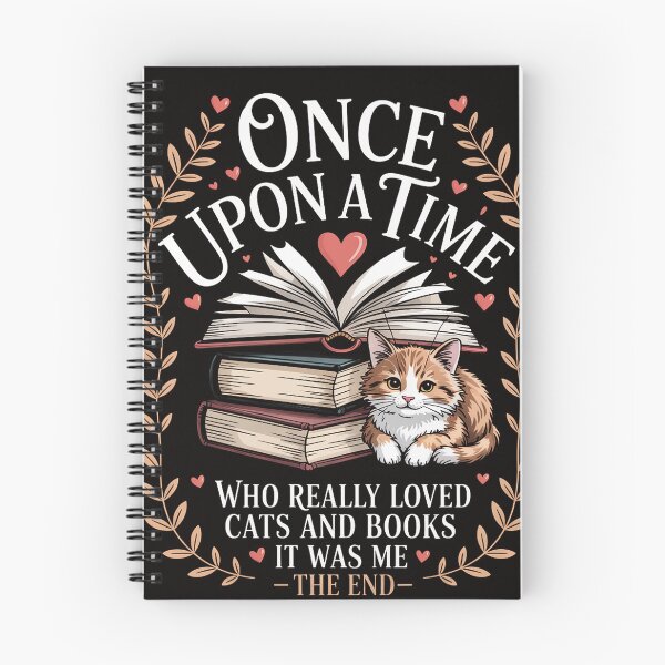 Item preview, Once upon a time there was a girl who loved cats and books designed and sold by silladive.