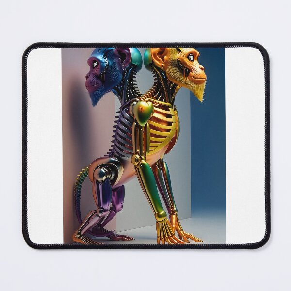 Item preview, Janus Ape - Duality Biomechanical Sculpture Art designed and sold by KM2025.