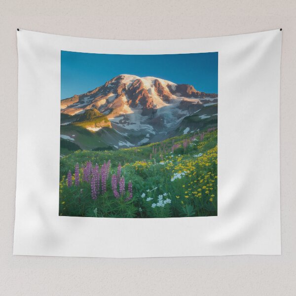 Item preview, Mount Rainier National Park Summer Landscape designed and sold by KristenosNehk.